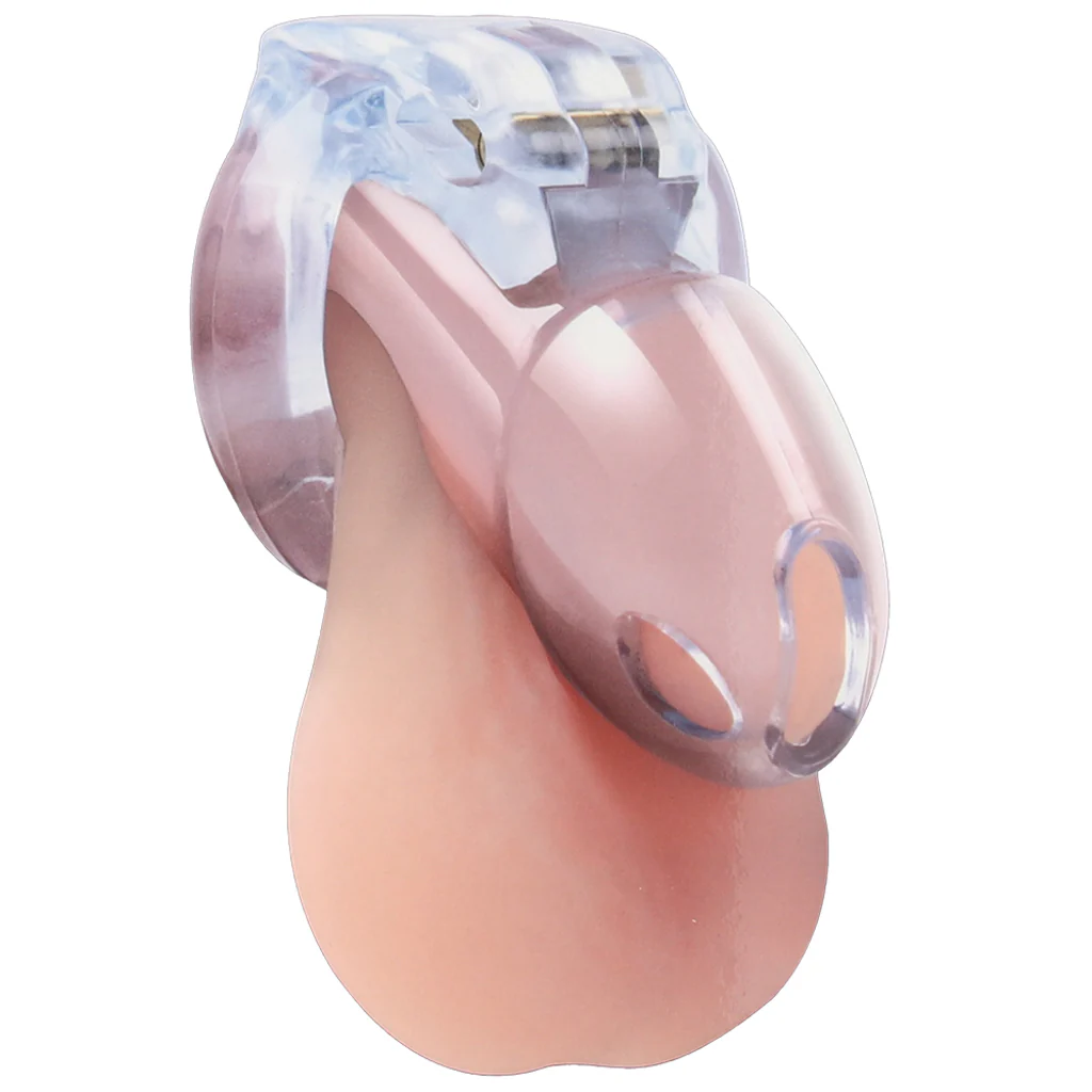 Lockmaster 3.5 Inch See-Thru Side Lock Chastity Cage