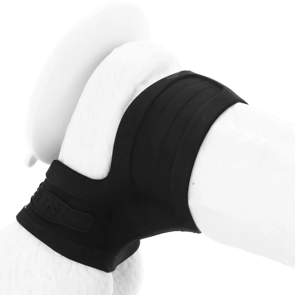 Mr. Big Cock Ring & Ball Stretcher in Black