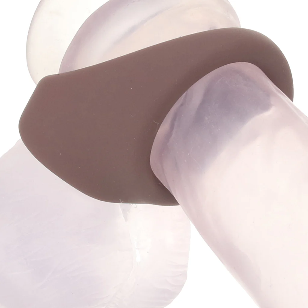 Jock Discreet Silicone Cock & Ball Ring in Dark