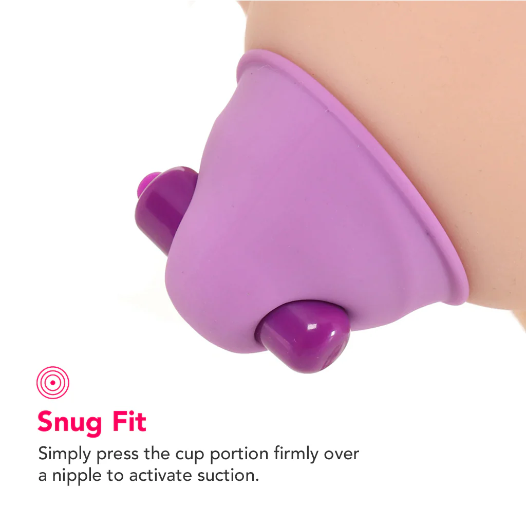 Fantasy For Her Vibrating Nipple Suck-Hers in Purple
