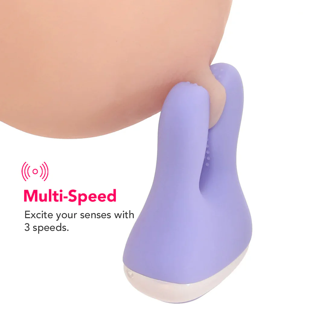 Playboy In a Pinch Vibrating Clamps with Recharge Case