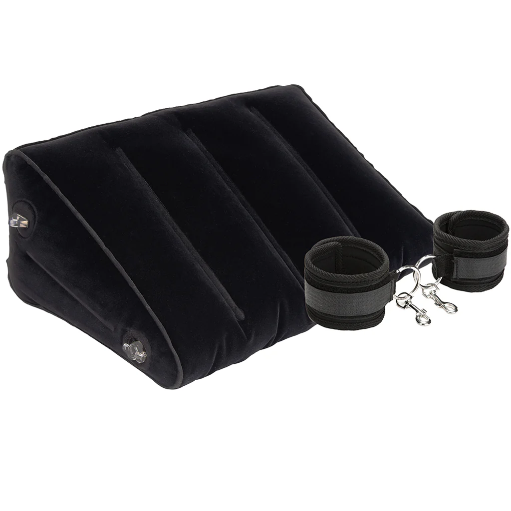 LuxFetish Inflatable Position Wedge with Cuffs