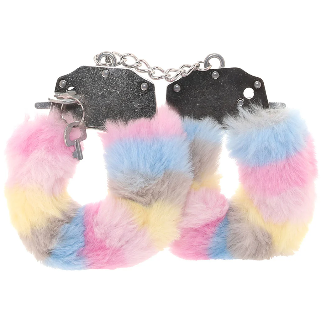Ouch! Heavy Duty Fluffy Cuffs in Multi-Colour 1 1509-ouch-heavy-duty-fluffy-cuffs-in-multi-colour-1.webp