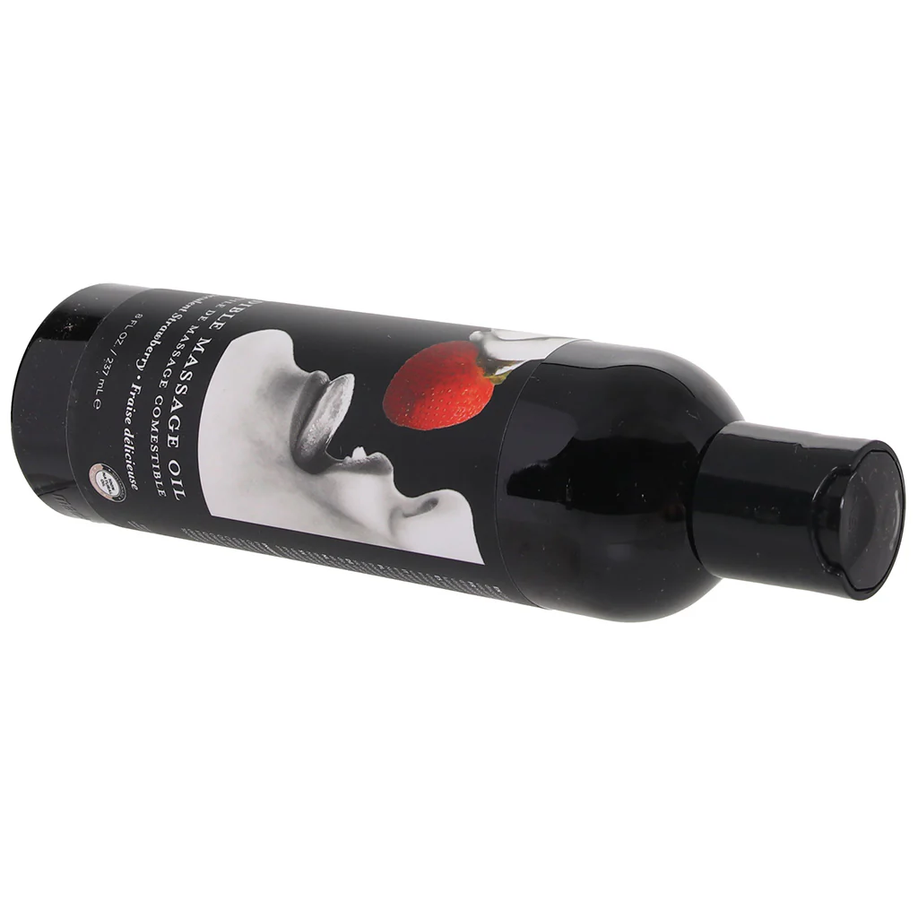 Edible Massage Oil 8oz/236ml in Strawberry