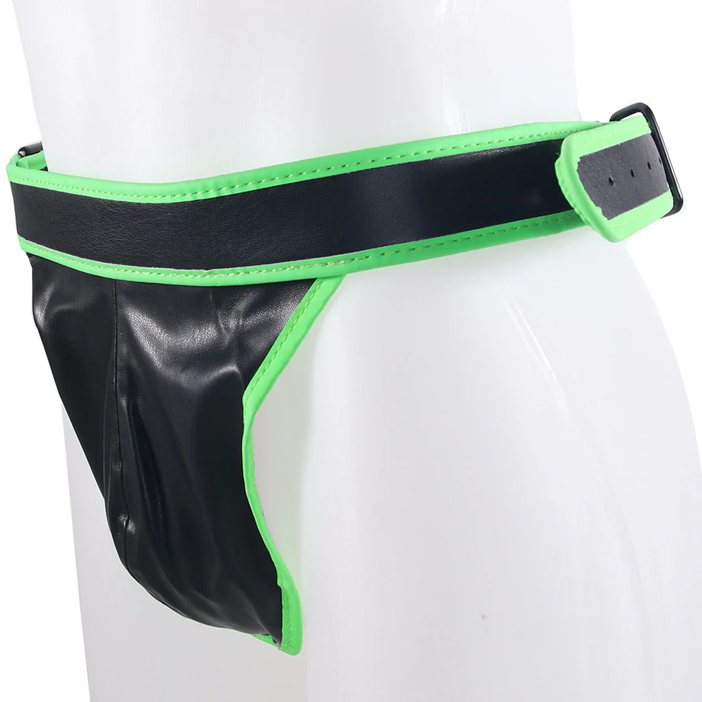 Ouch! Glow In The Dark Side Buckle Jock Strap /XL