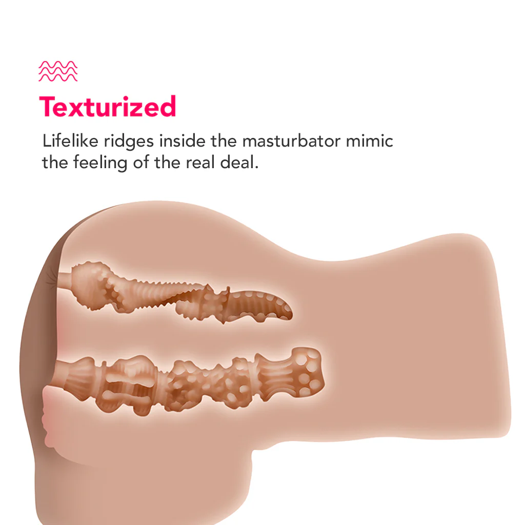 Rear Beauty Sucking & Vibrating Masturbator in Light