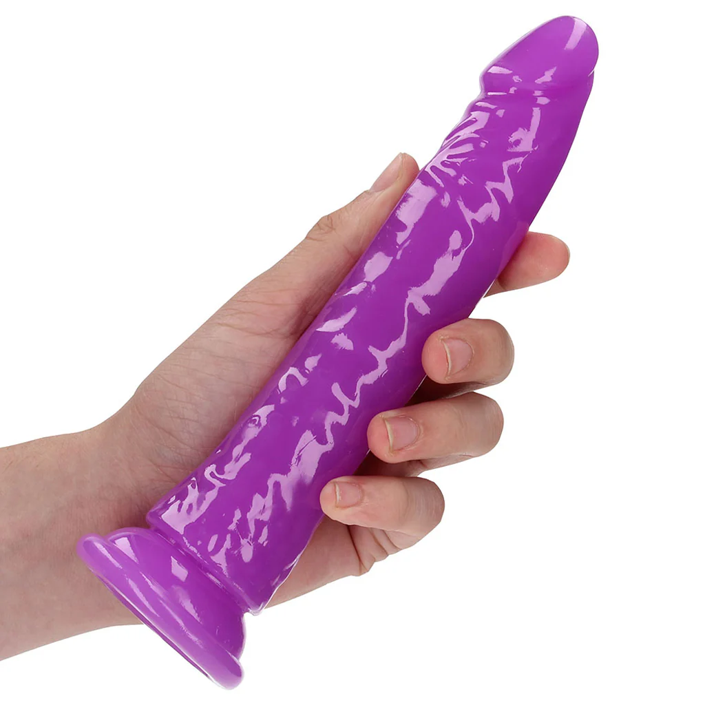 1855-realrock-glow-in-the-dark-8-inch-slim-dildo-in-purple-1.webp