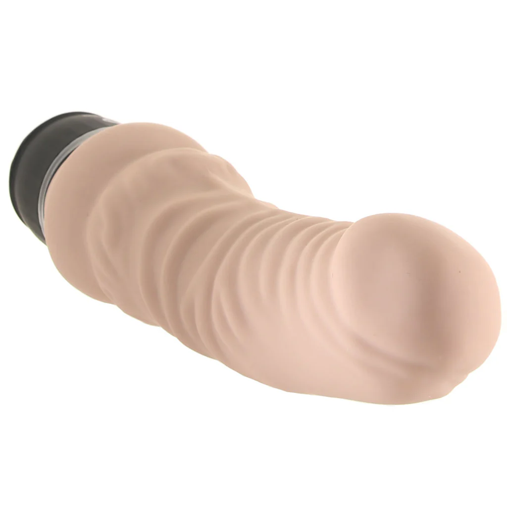 Power Cock 6 Inch Realistic Vibe in Light
