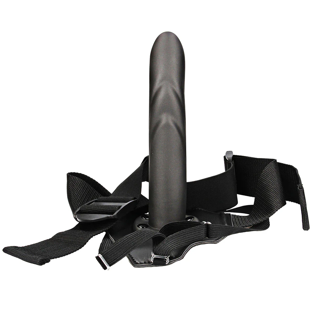 1990-textured-curved-8-inch-hollow-strap-on-in-gunmetal-1.webp