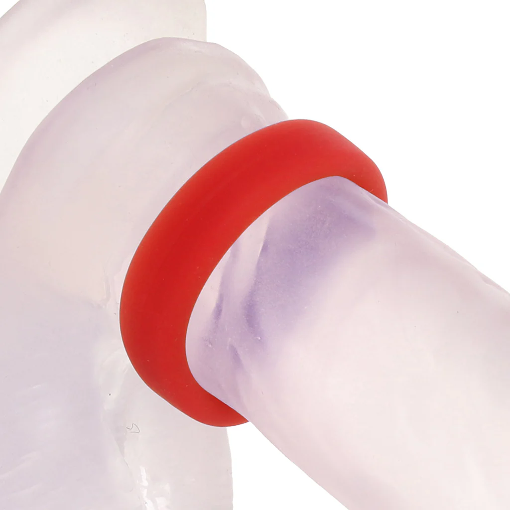 Soft Silicone C-Ring in Red