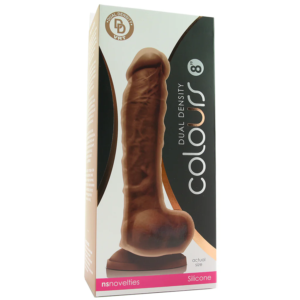 2546-colours-8-inch-dual-density-silicone-dildo-in-brown-1.webp