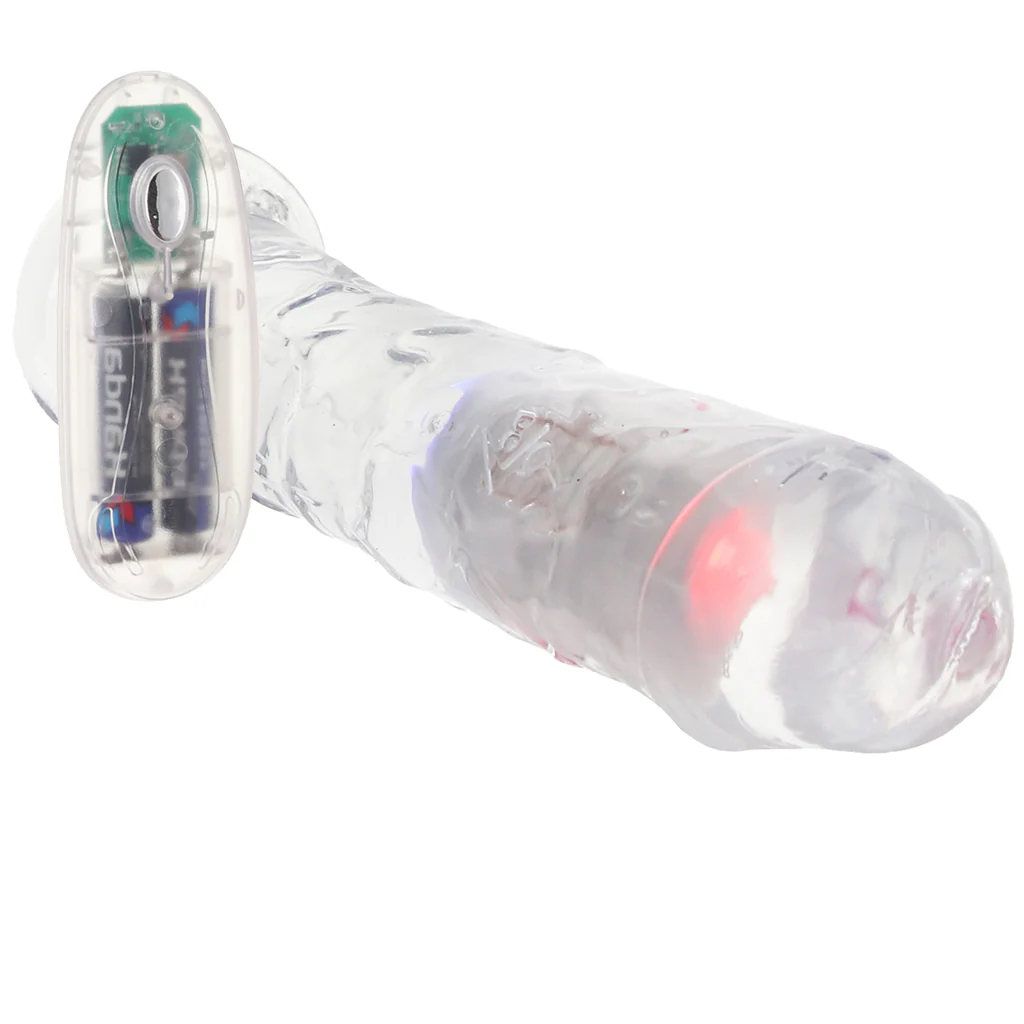 RealRock 8 Inch Light Up Vibrating Dildo