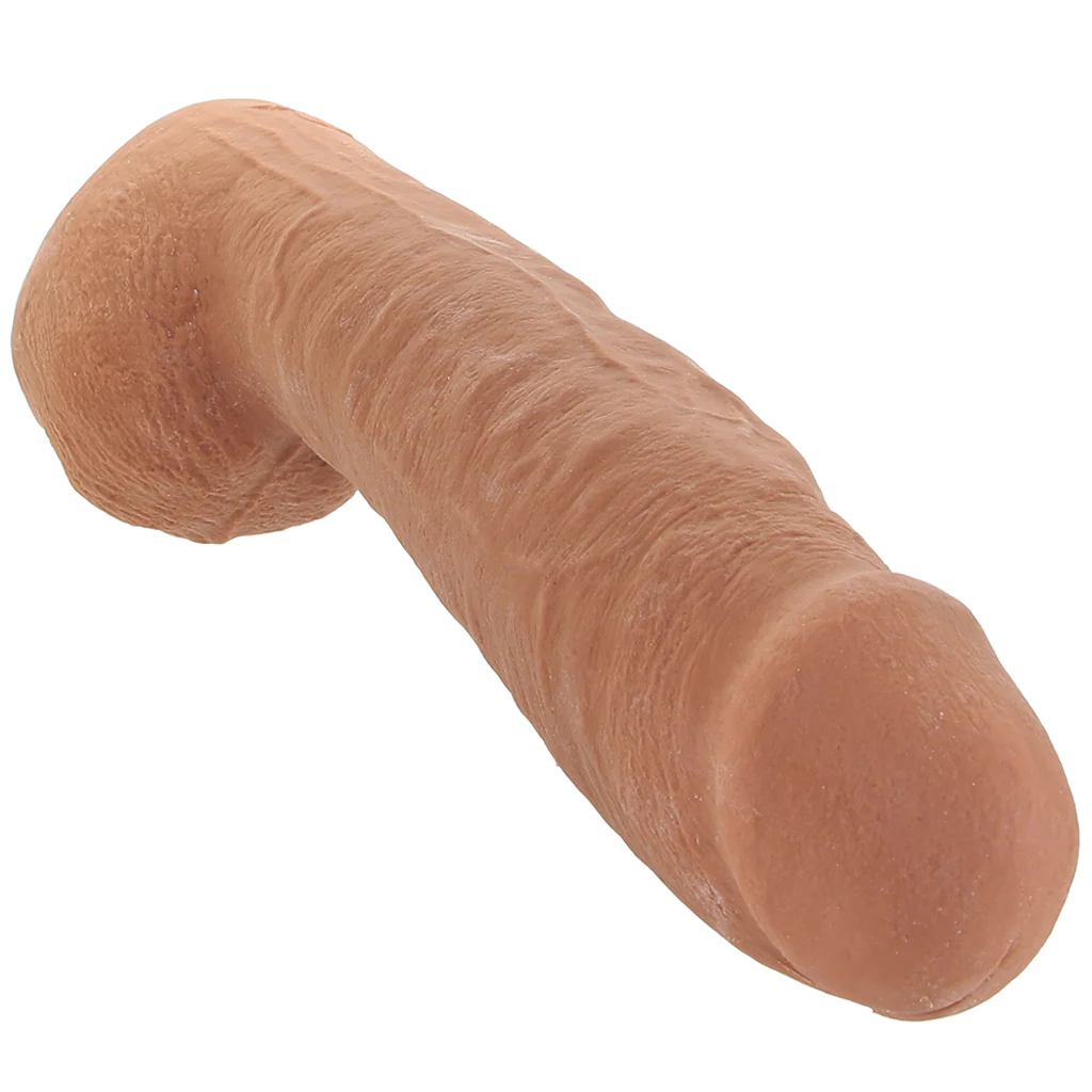 The Realistic Hung 12 Inch Cock with Balls in Caramel