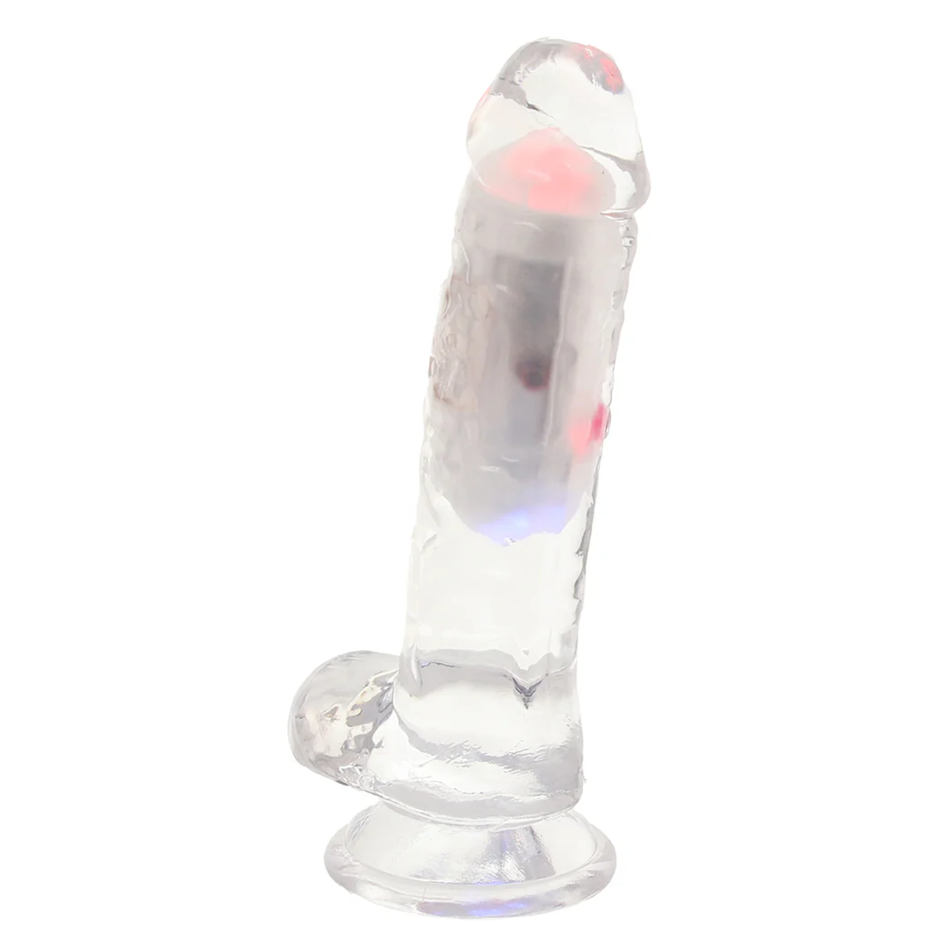 RealRock 6 Inch Light Up Vibrating Ballsy Dildo