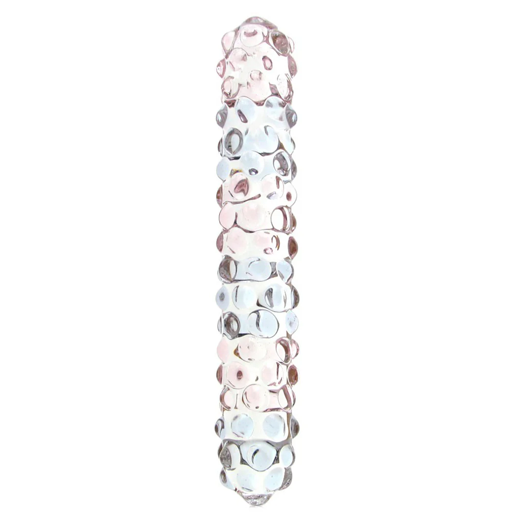 glÃ¤s 7 Inch Purple Rose Nubby Dildo