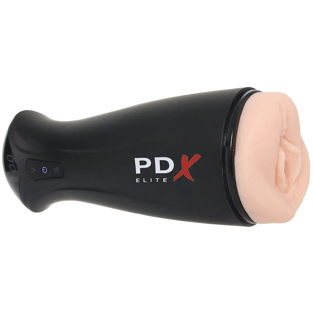 PDX Elite F*ck-Gasm Auto Suction Stroker in Light