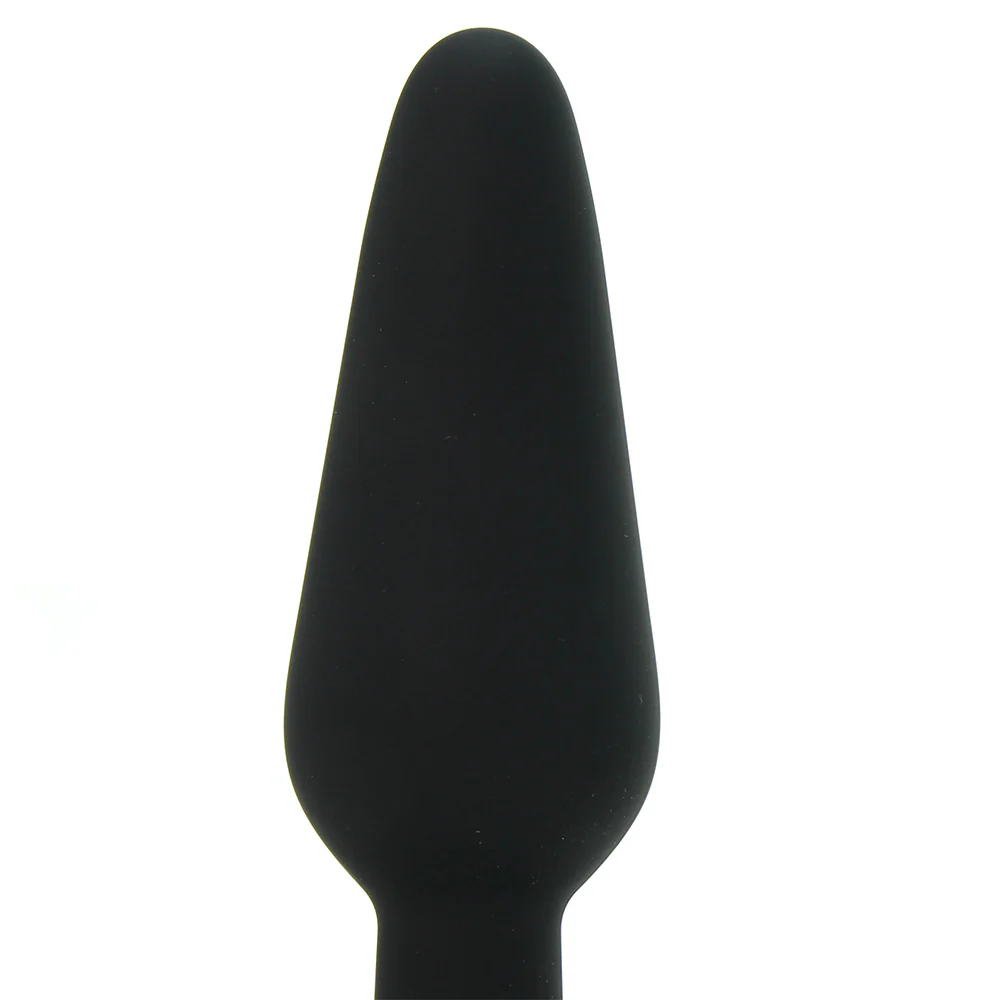 All About Anal Seamless Silicone 5.5" Butt Plug in Black