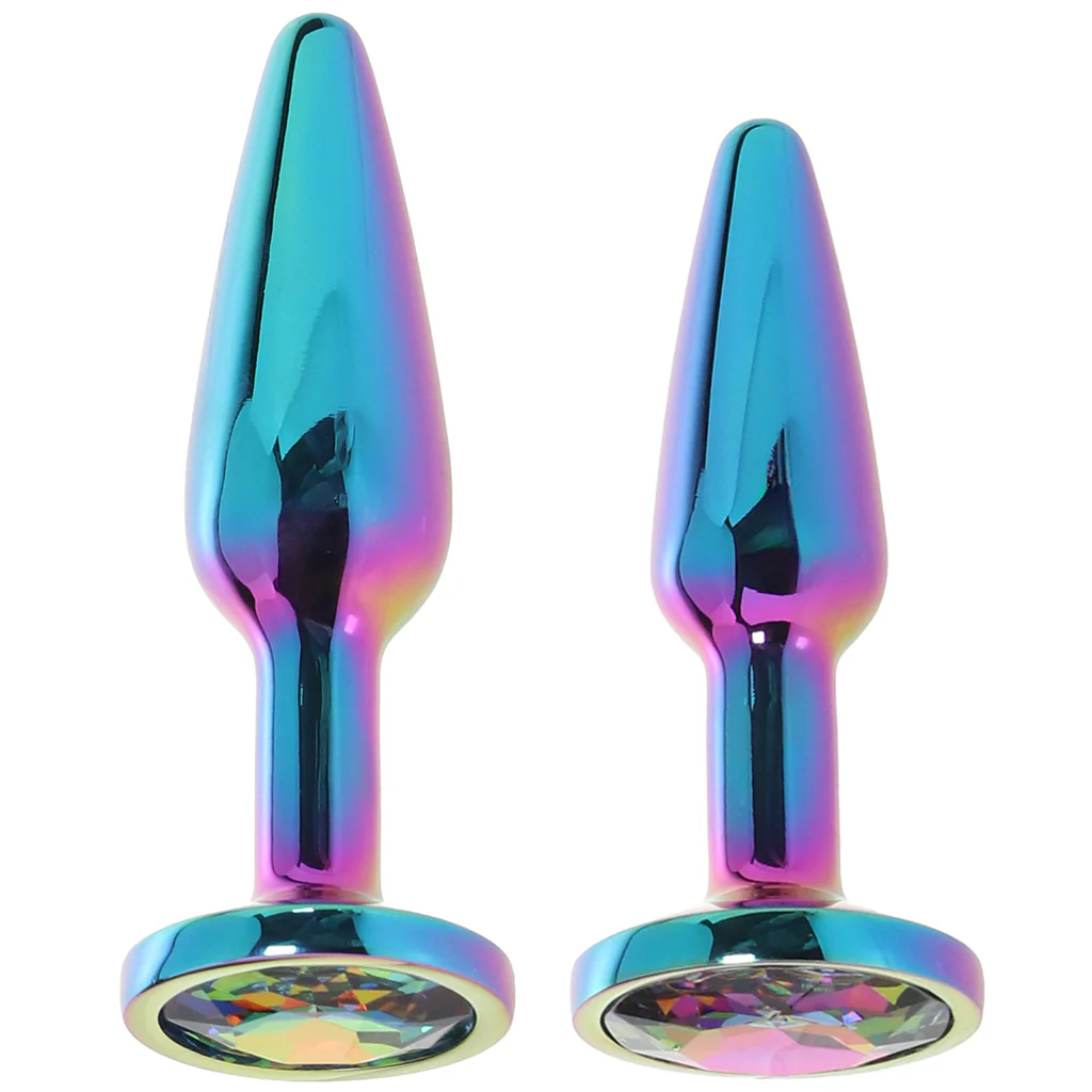 Rear Assets 2 Piece Butt Plug Kit in Multicolour