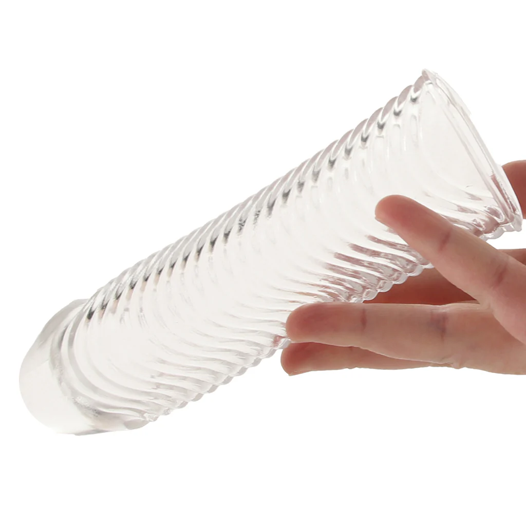 3847-blue-line-6-5-inch-wavy-ribbed-penis-extension-sleeve-1.webp