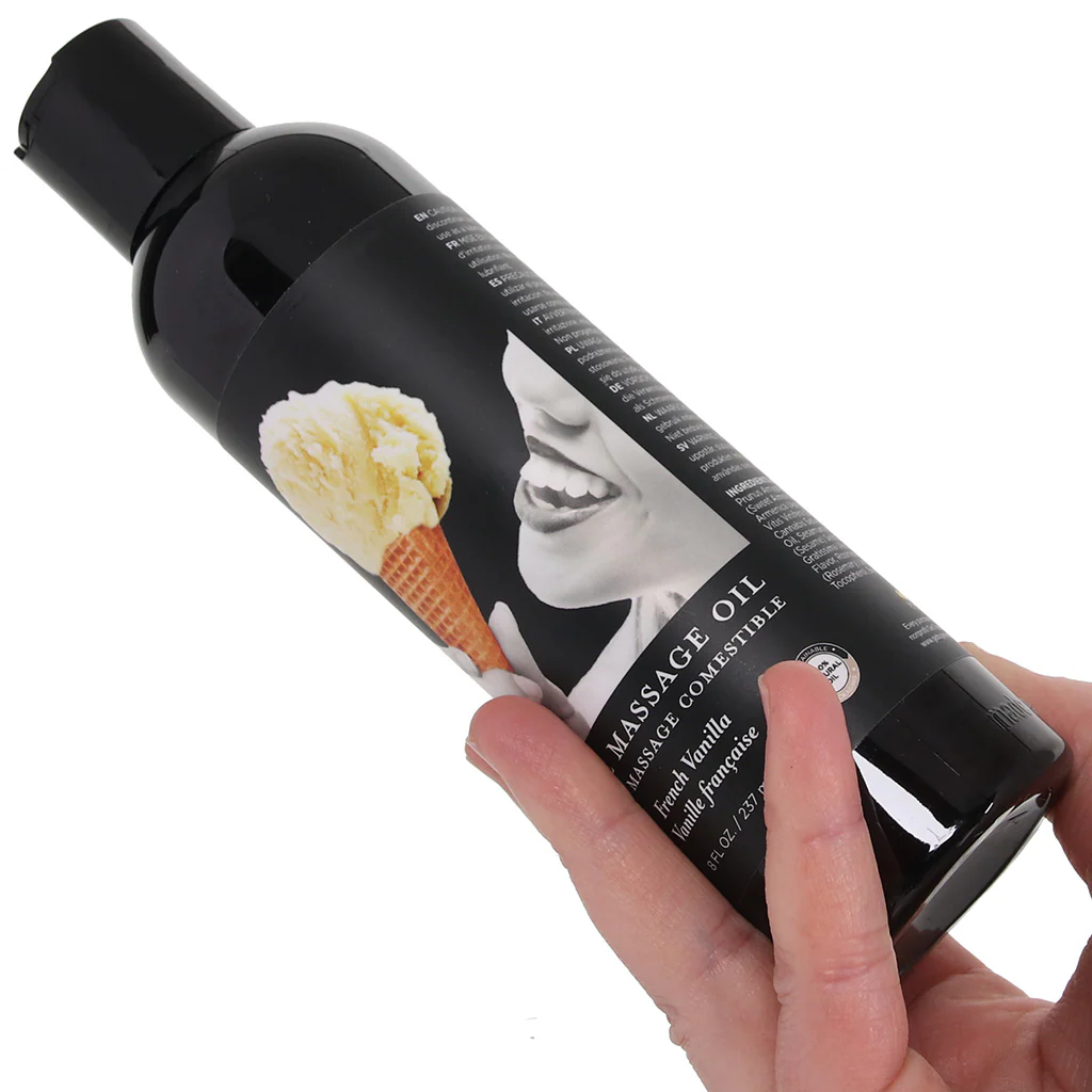 Edible Massage Oil 8oz/236ml in Vanilla