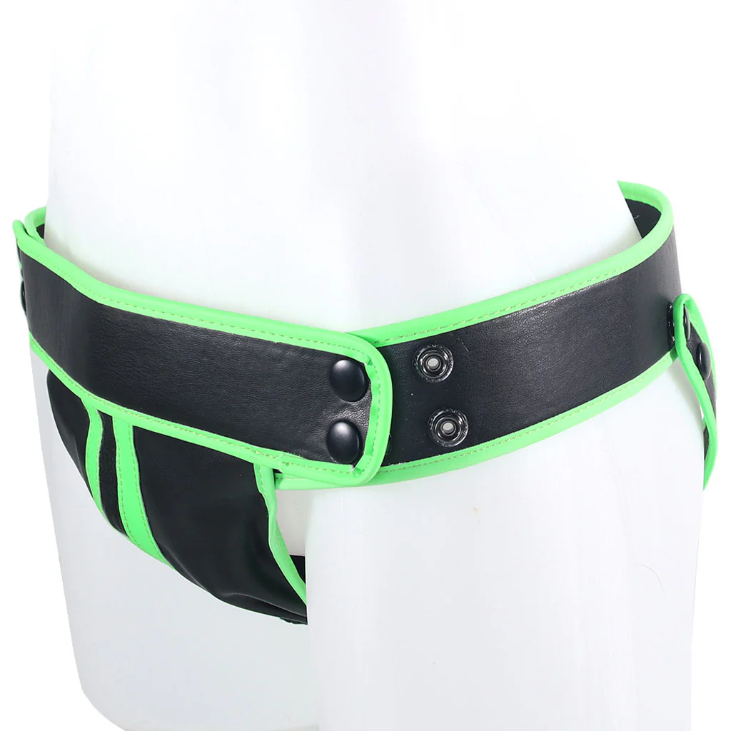 Ouch! Glow In The Dark Striped Jock Strap /M