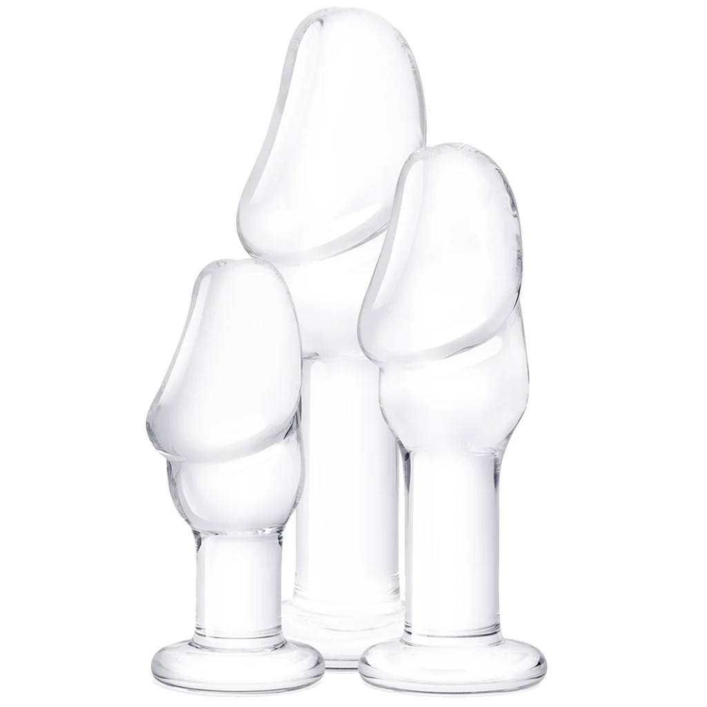 glÃ¤s 3pc Helmet Head Glass Anal Training Kit