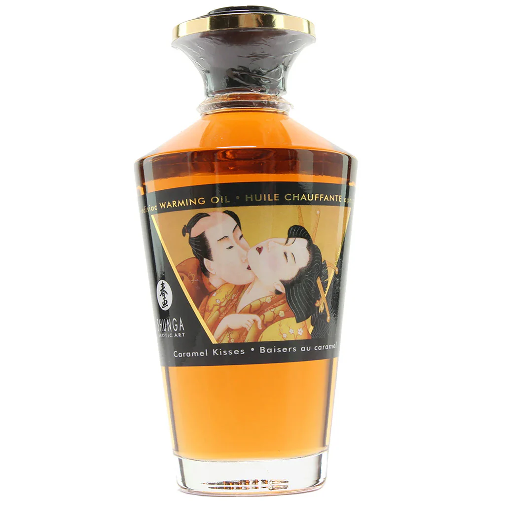 Aphrodisiac Warming Oil 3.5oz/100ml in Caramel Kisses