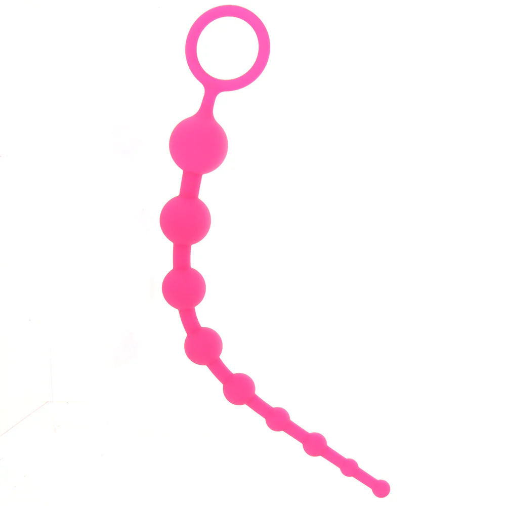 All About Anal Seamless Anal Beads in Pink