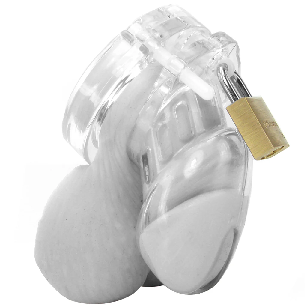 CB-6000S Clear Male Chastity Device in 2.5 Inch