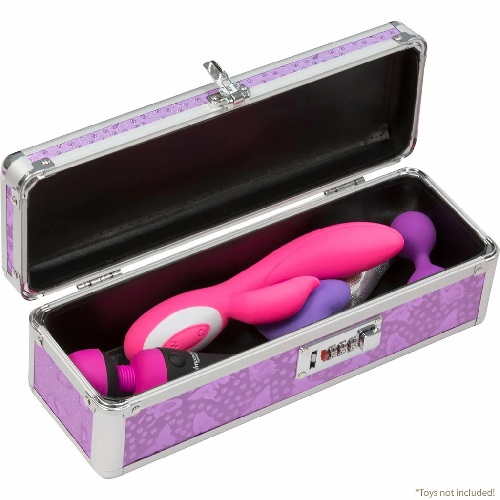 Simple and True Lockable Small Vibrator Case in Purple