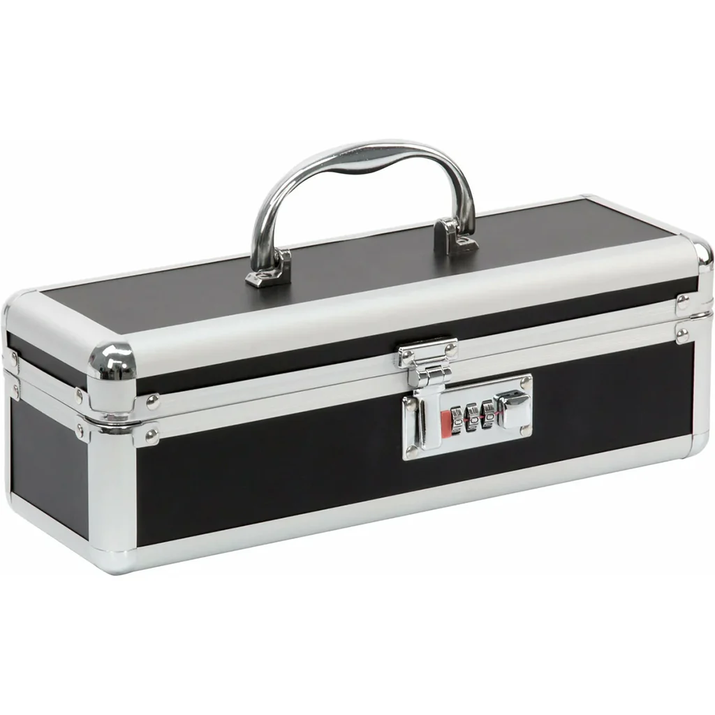Simple and True Lockable Small Vibrator Case in Black