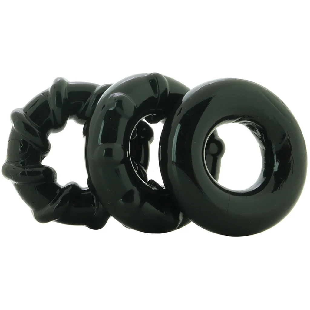 Renegade Dyno Cock Rings 3 Pack in Black