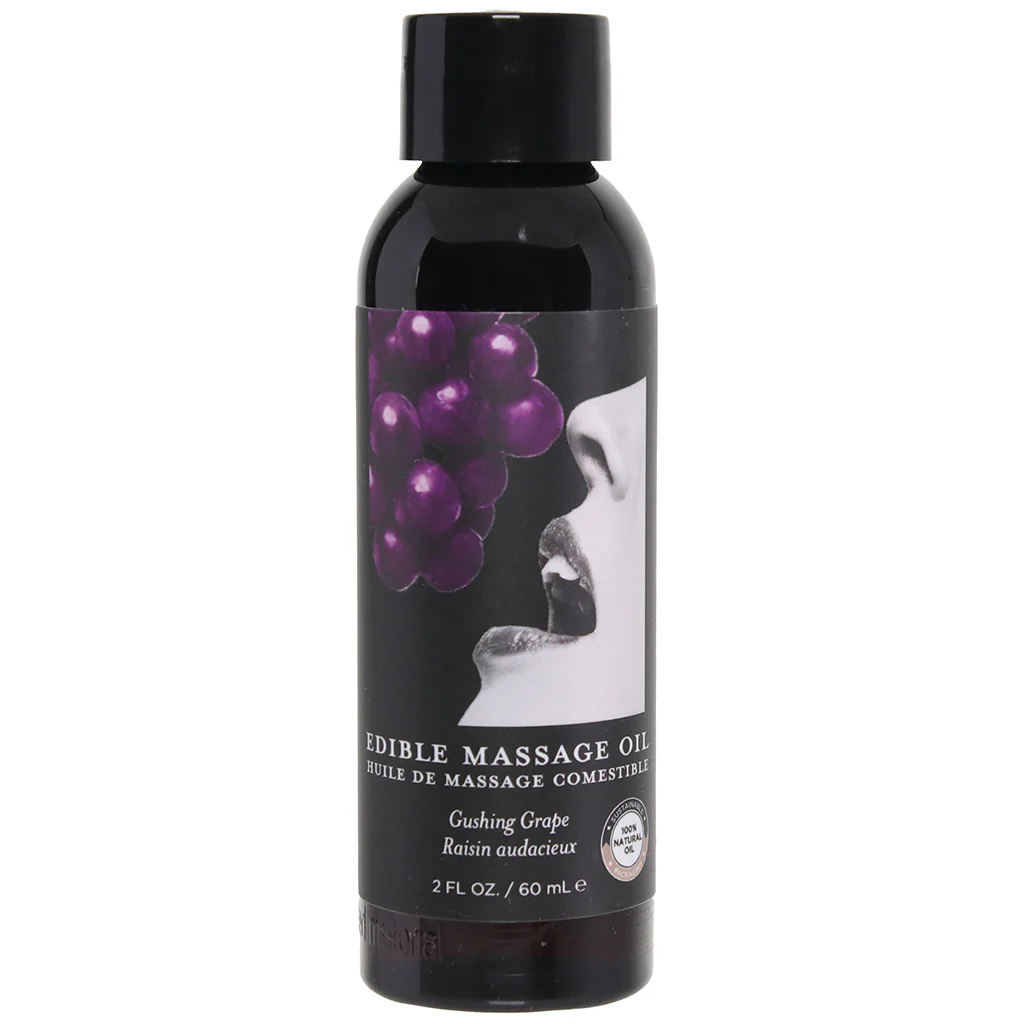 Edible Massage Oil 2oz/60ml in Gushing Grape