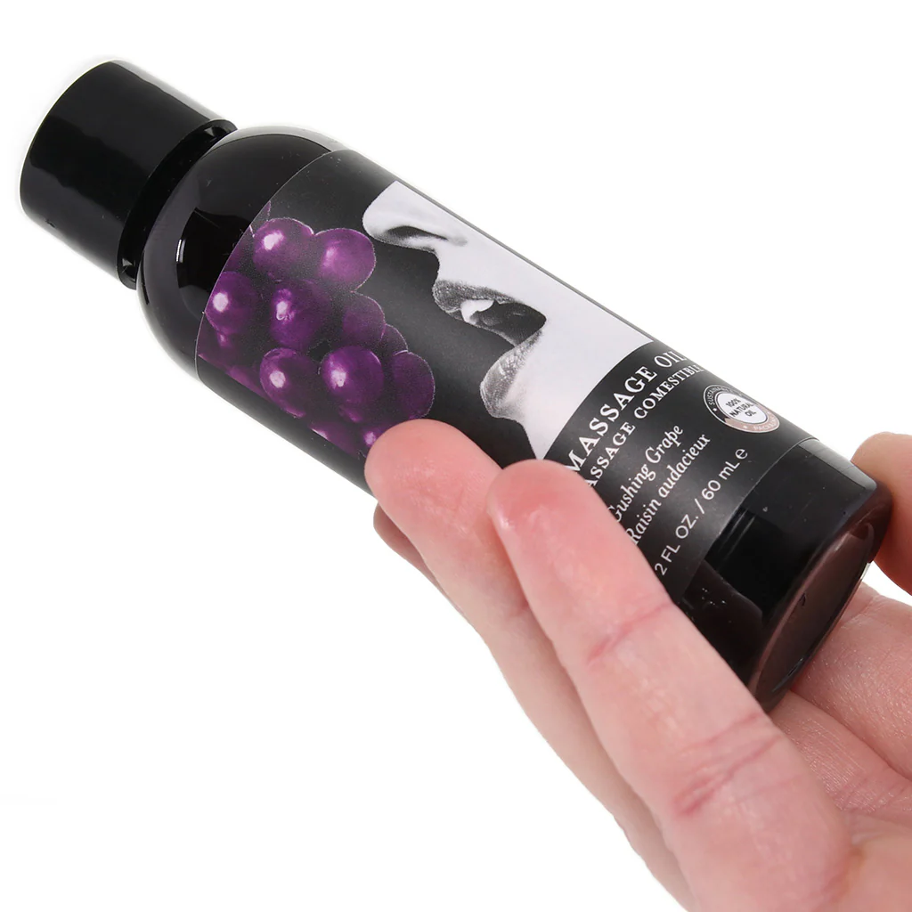 Edible Massage Oil 2oz/60ml in Gushing Grape