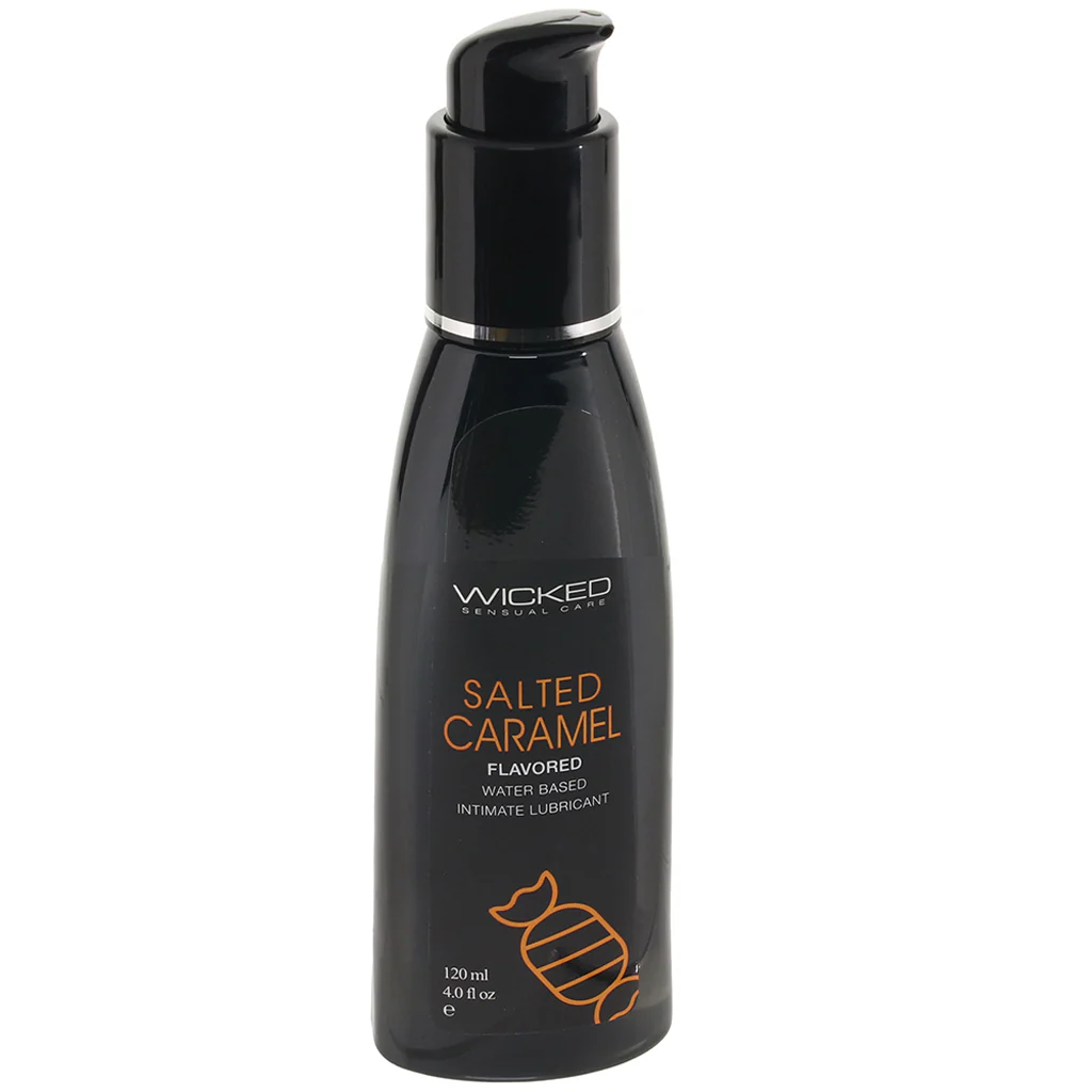Aqua Flavored Lube 4oz/120ml in Salted Caramel