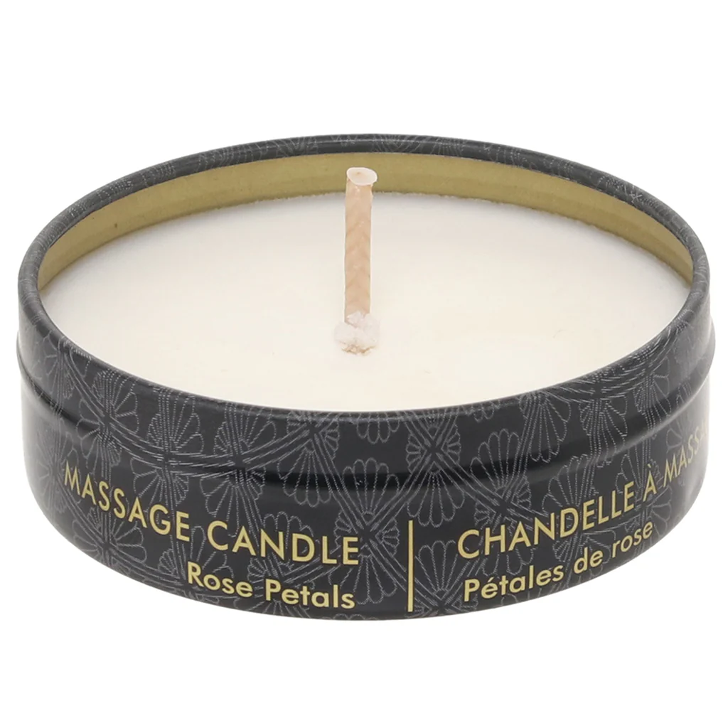 Aphrodisia Mini Massage Candle 1oz/30ml in Rose Petals