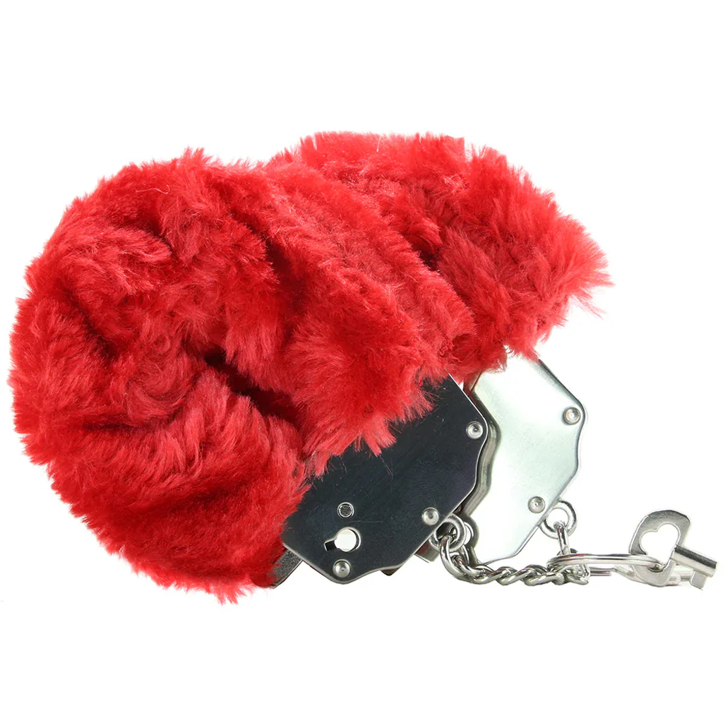 Fetish Fantasy Furry Cuffs in Red