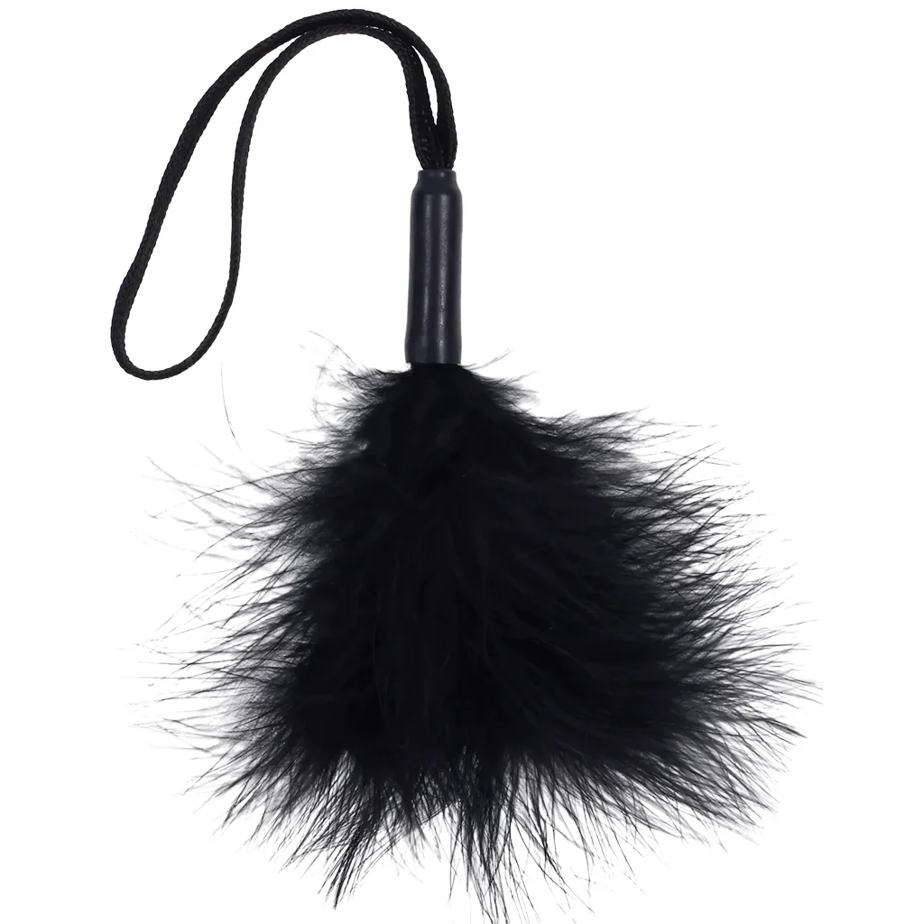S&M Peaches 'n CreaMe Wrist Feather Ticker in Black