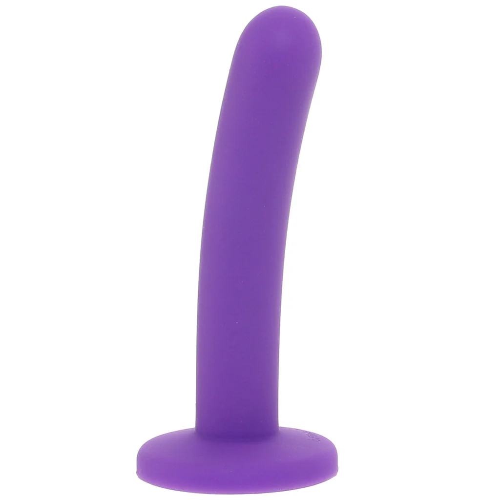 PinkCherry Premium 6 Inch Purple Silicone Slim Anal Dildo