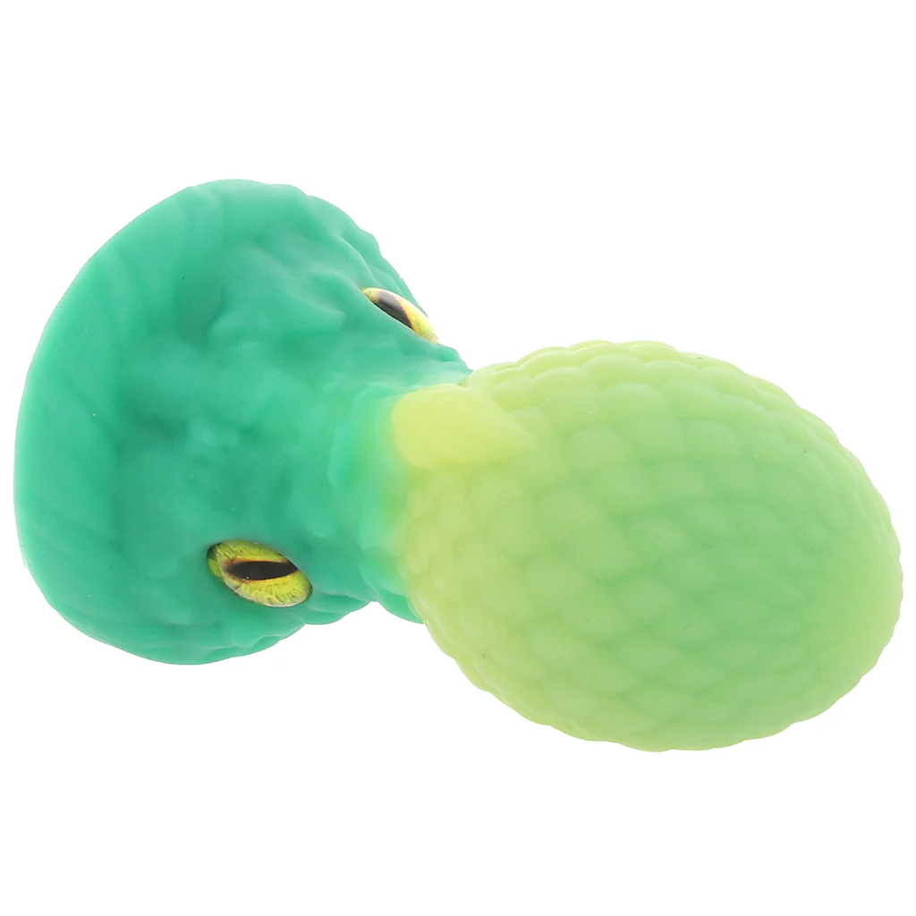 Creature Cocks Eye of the Dragon Silicone Plug in Green