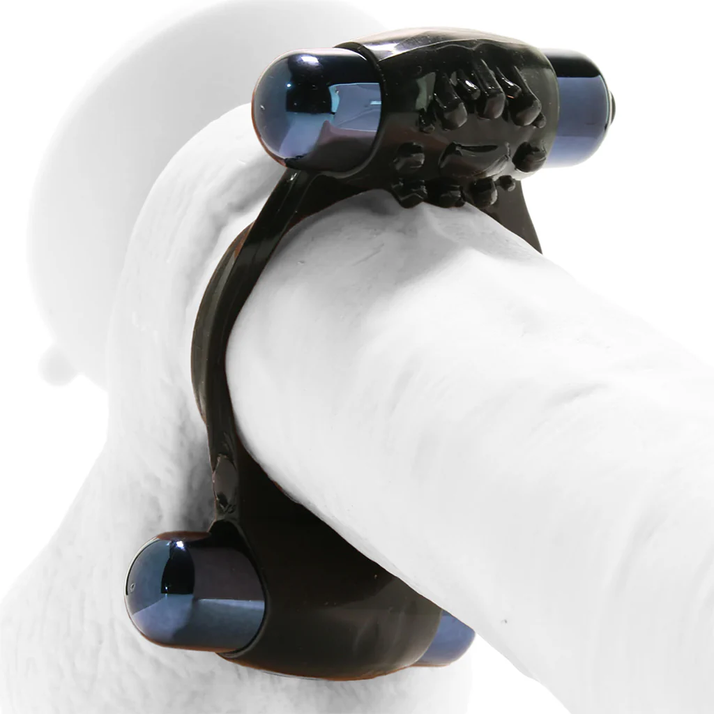 Duo-Vibrating Super Ring in Black