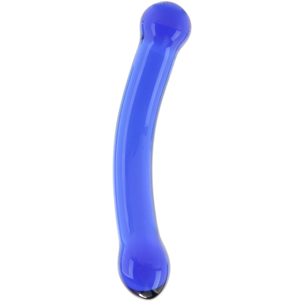 gläs 6 Inch Curved G-Spot Glass Dildo