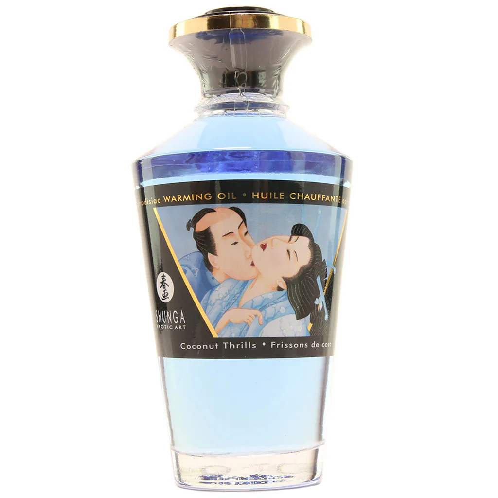 Aphrodisiac Warming Oil 3.5oz/100ml in Coconut Thrills