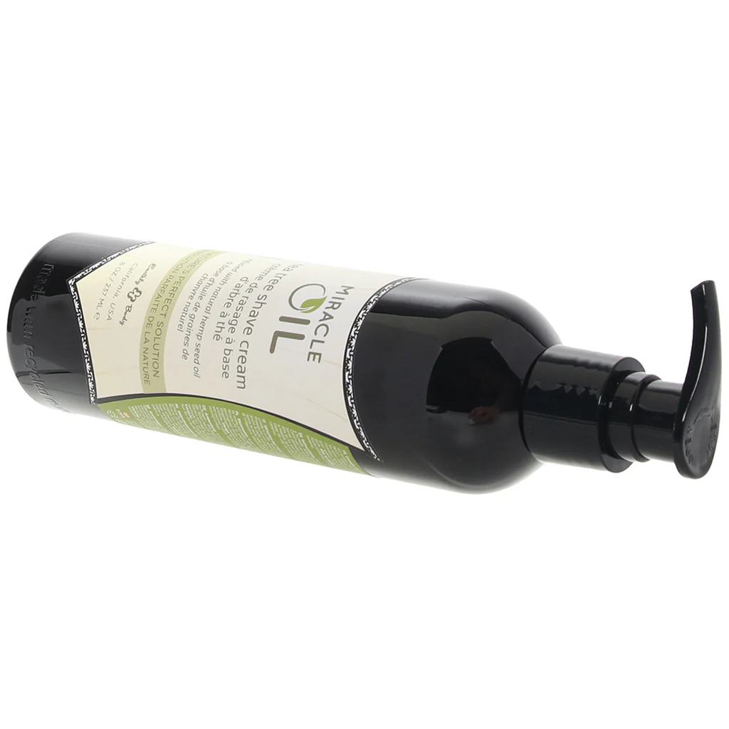 Miracle Oil Tea Tree Shave Cream in 8oz/237ml