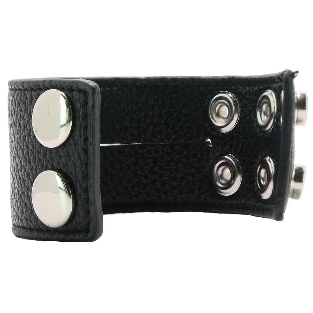 Blue Line 1.5 Inch Cock Ring with Ball Strap